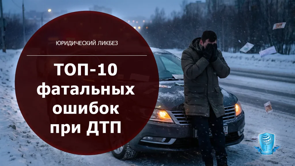 Потерять права и деньги за 5 минут: ТОП-10 фатальных ошибок при ДТП
